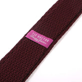 Dark Wine Iza Silk Knitted Tie - Tie Doctor